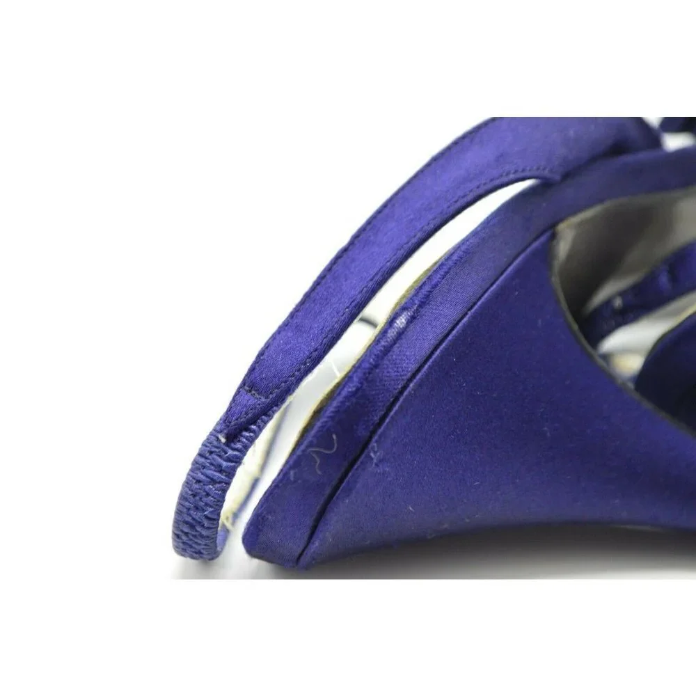 Eric Rutberg for Walter Chase Navy Blue Satin Rhin